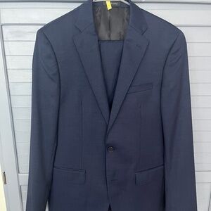 Men's Navy Blue Wool Suit